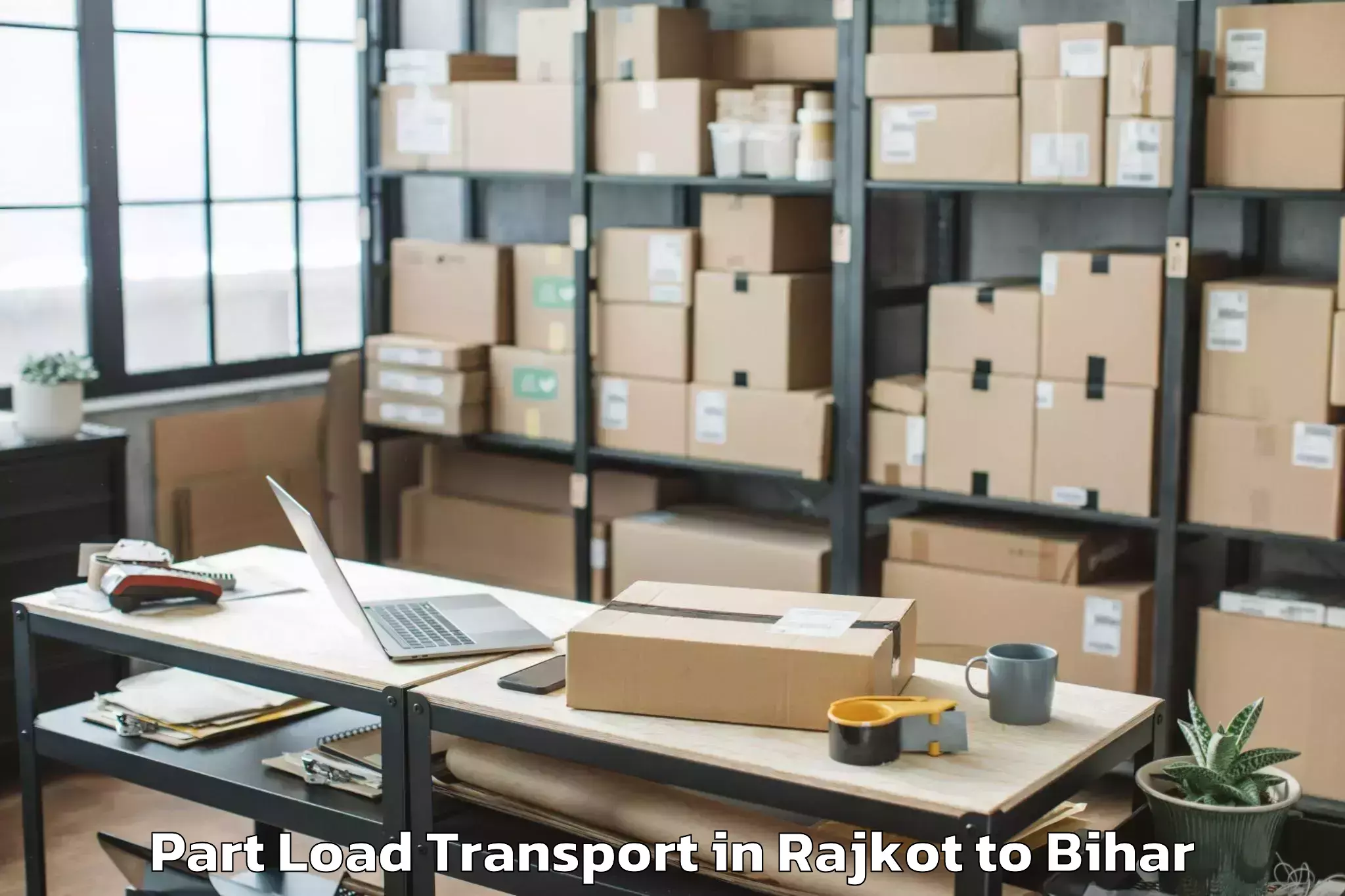 Reliable Rajkot to Bodh Gaya Part Load Transport